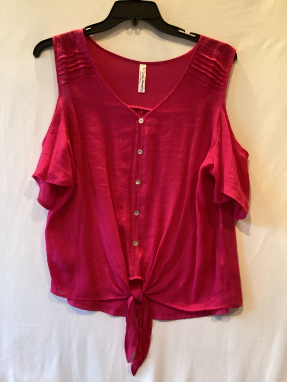 185 PerSeption Concept Deep Fuchsia Blouse